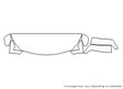 qx80 3M Clear Bra Hood Precut PPF Diagram