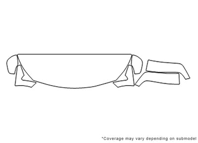 qx80 3M Clear Bra Hood Precut PPF Diagram