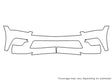 qx80 3M Clear Bra Bumper Precut PPF Diagram