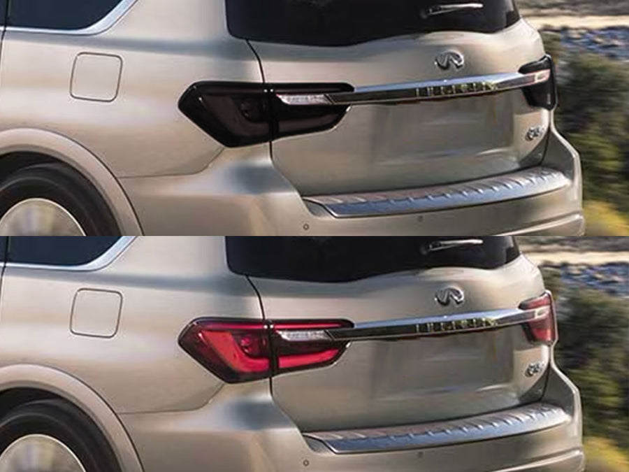 qx80 Before and After Smoked Taillights