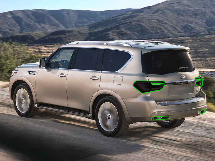 qx80 Tail Light Tint Installation Points