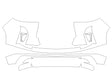 qx80 3M Clear Bra Bumper Precut PPF Diagram