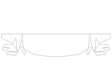 qx80 Avery Dennison Clear Bra Hood Precut PPF Diagram