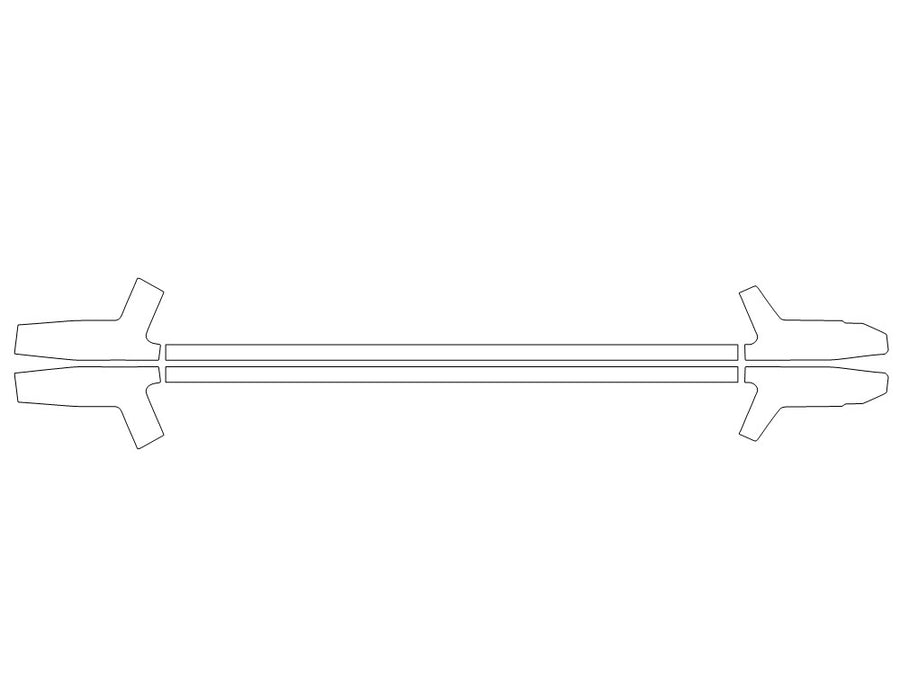 qx80 3M Clear Bra Door Cup Precut PPF Diagram