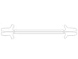 qx80 Avery Dennison Clear Bra Door Cup Precut PPF Diagram
