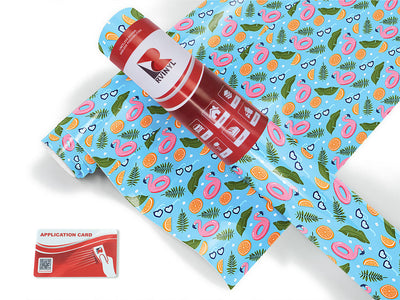 inflatable flamingo summertime Craft Vinyl Roll