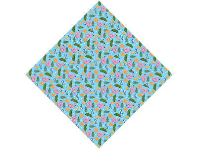 Inflatable Flamingo Summertime Vinyl Wrap Pattern