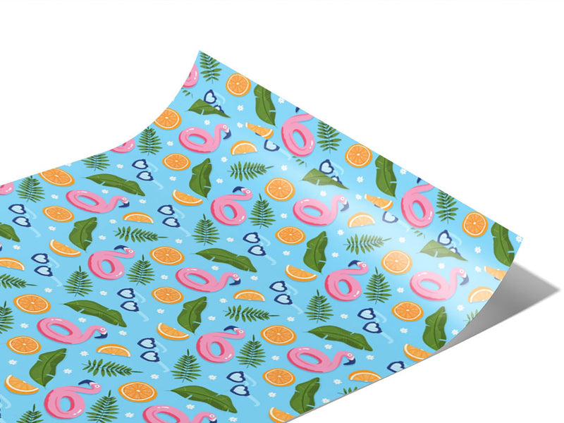 Inflatable Flamingo Summertime Vinyl Wraps~Rwraps Series 914 Digitally Printed Vinyl Wrap~0