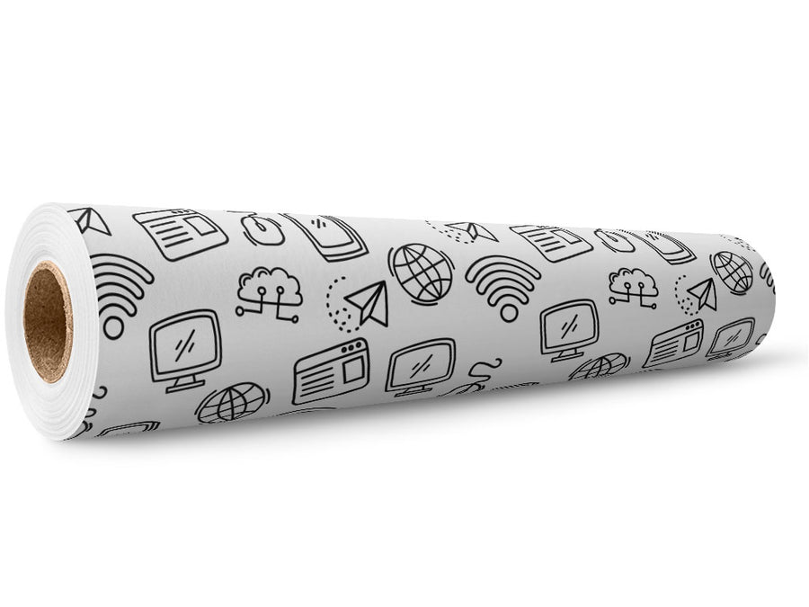 Information Super-Highway Technology Wrap Film Wholesale Roll~Rwraps Series 914 Digitally Printed Vinyl Roll~5