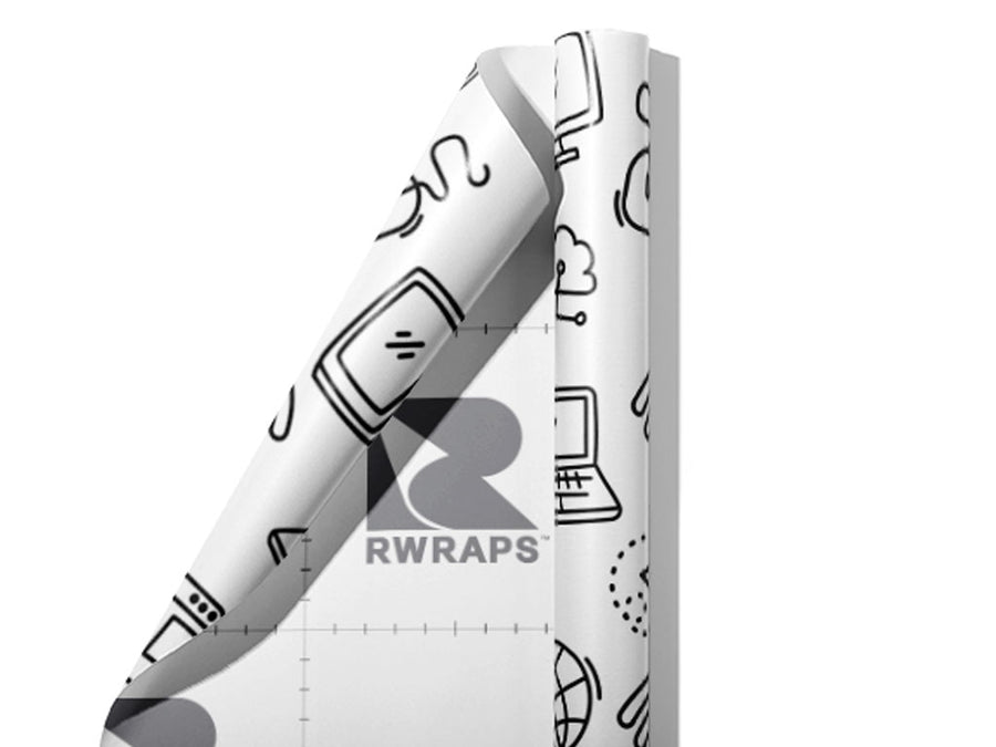 Information Super-Highway Technology Wrap Film Sheets~Rwraps Series 914 Information Super-Highway Technology Scrolled Sheet~4