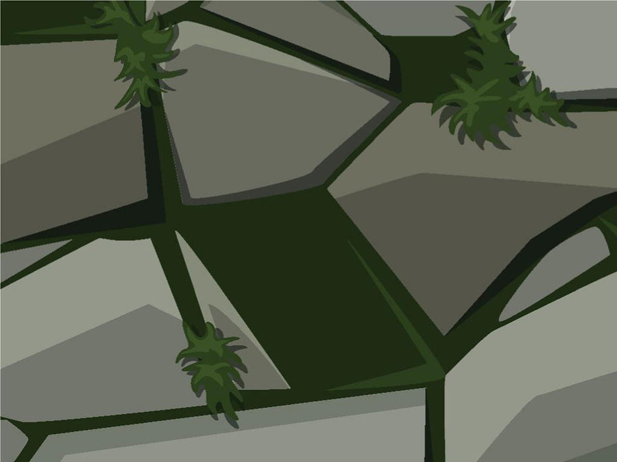 Ingrown Moss Cobblestone Vinyl Wrap Pattern~Rwraps Series 914 Digitally Printed Vinyl Wrap~0