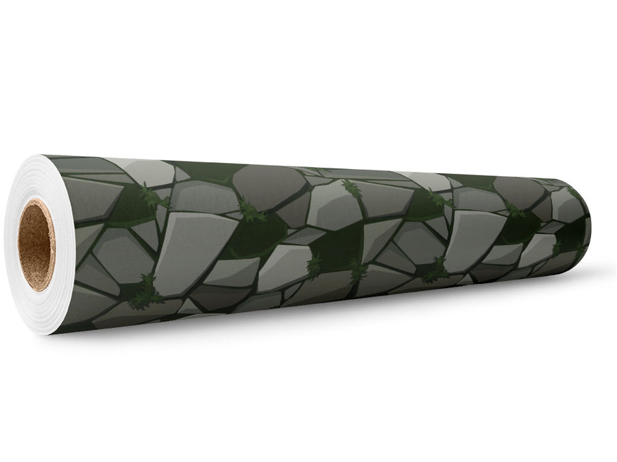 Ingrown Moss Cobblestone Wrap Film Wholesale Roll~Rwraps Series 914 Digitally Printed Vinyl Roll~5