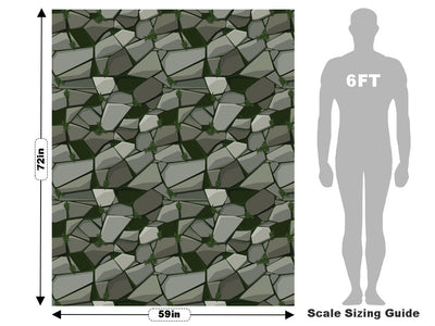 Ingrown Moss Cobblestone Vehicle Wrap Scale~Rwraps Series 914 Ingrown Moss Cobblestone Measurements~2