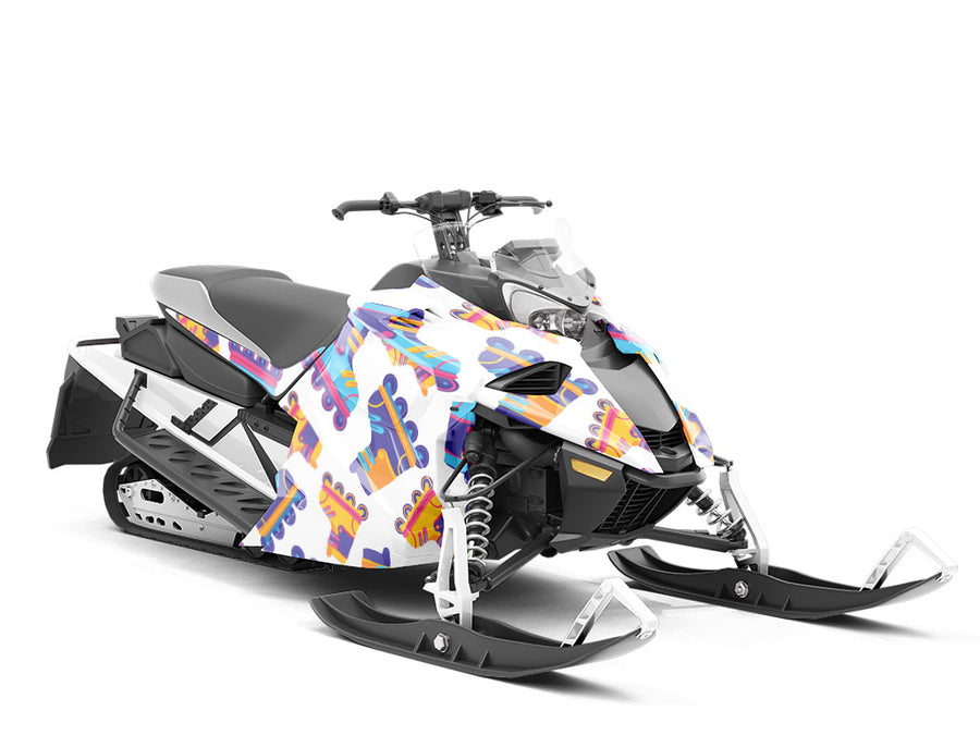 Inline Boardwalk Sport Custom Wrapped Snowmobile