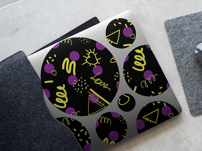 inside out abstract geometric DIY Laptop Stickers