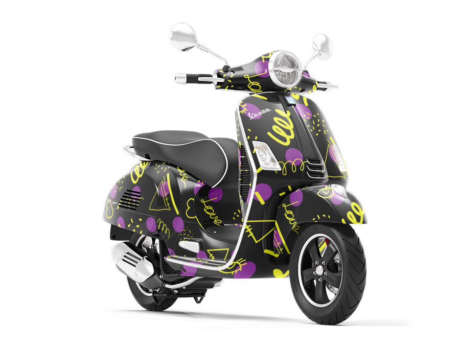 Inside Out Abstract Vespa Scooter Wrap Film