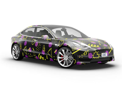 Inside Out Abstract Vehicle Vinyl Wrap