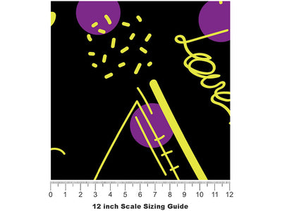 Inside Out Abstract Vinyl Film Pattern Size 12 inch Scale~Rwraps Inside Out Abstract Sizing Chart~2