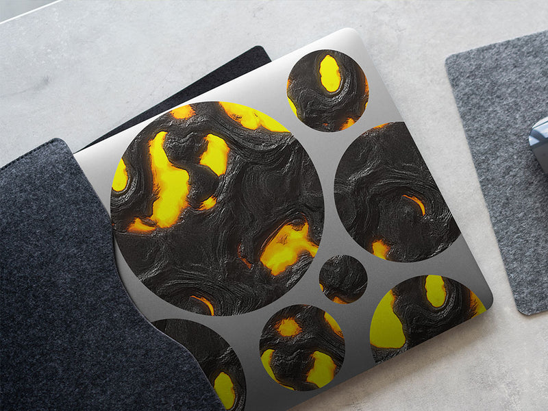 inside the caldera lava DIY Laptop Stickers