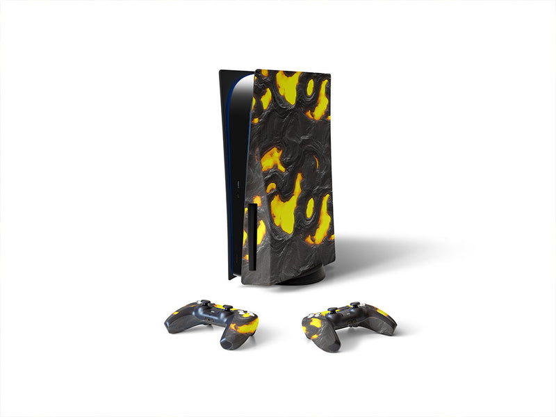 inside the caldera lava Sony PS5 DIY Skin