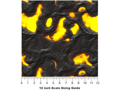 Inside the Caldera Lava Vinyl Film Pattern Size 12 inch Scale~Rwraps Inside the Caldera Lava Sizing Chart~2