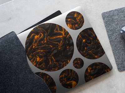 inspiring awe lava DIY Laptop Stickers