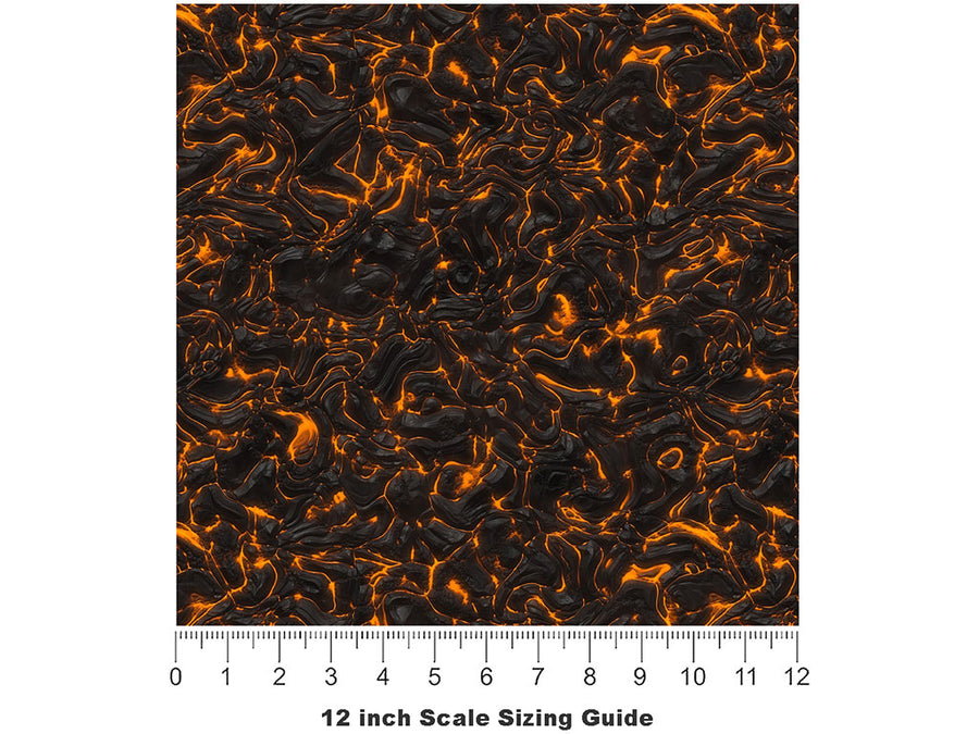 Inspiring Awe Lava Vinyl Film Pattern Size 12 inch Scale~Rwraps Inspiring Awe Lava Sizing Chart~2