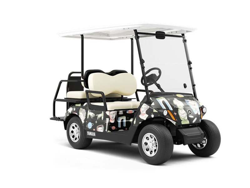Interdimensional Statues Greco Roman Wrapped Golf Cart