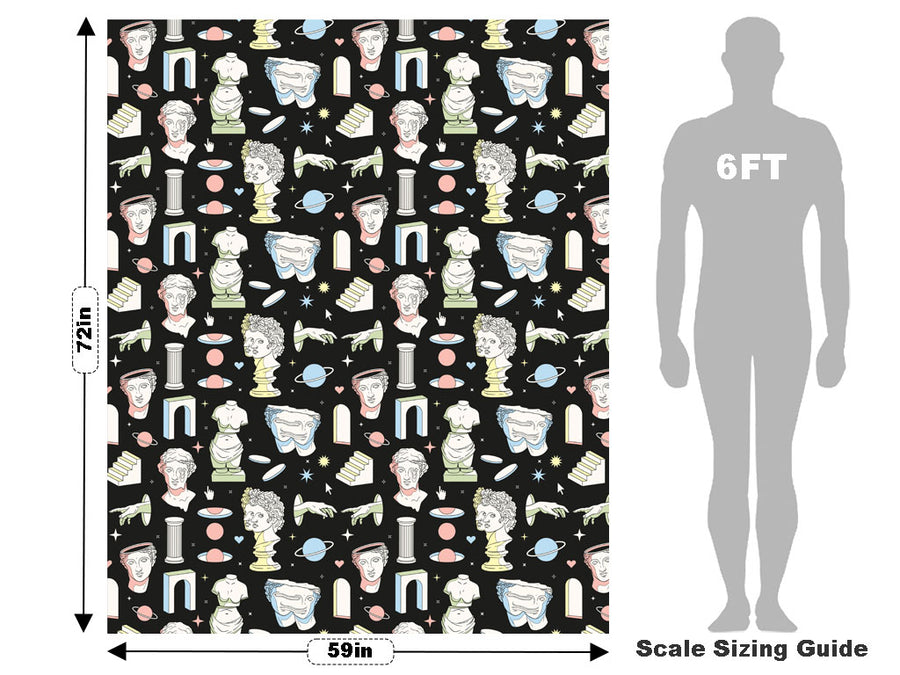 Interdimensional Statues Greco Roman Vehicle Wrap Scale~Rwraps Series 914 Interdimensional Statues Greco Roman Measurements~1