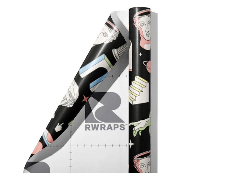 Interdimensional Statues Greco Roman Wrap Film Sheets~Rwraps Series 914 Interdimensional Statues Greco Roman Scrolled Sheet~3