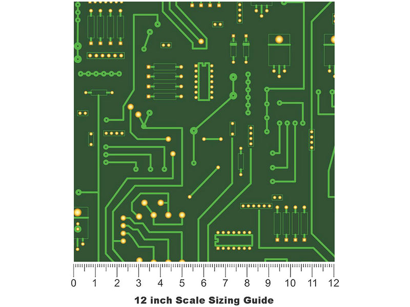 Internal Surgery Technology Vinyl Film Pattern Size 12 inch Scale~Rwraps Internal Surgery Technology Sizing Chart~3