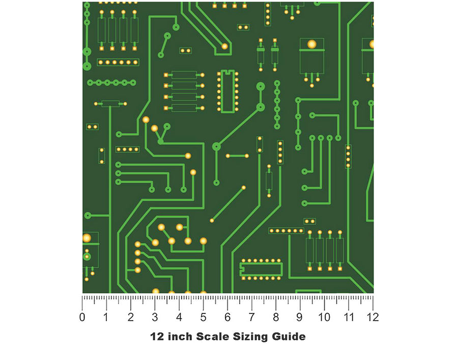 Internal Surgery Technology Vinyl Film Pattern Size 12 inch Scale~Rwraps Internal Surgery Technology Sizing Chart~3