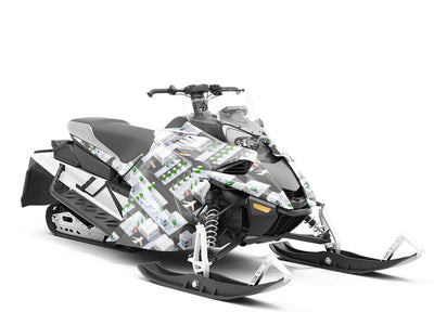 International Airport Cityscape Custom Wrapped Snowmobile