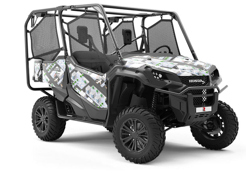 International Airport Cityscape Utility Vehicle Vinyl Wrap