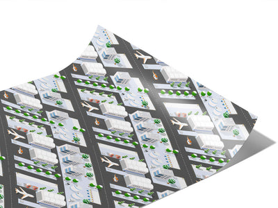 International Airport Cityscape Vinyl Wraps~Rwraps Series 914 Digitally Printed Vinyl Wrap~1