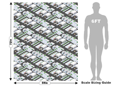 International Airport Cityscape Vehicle Wrap Scale~Rwraps Series 914 International Airport Cityscape Measurements~2