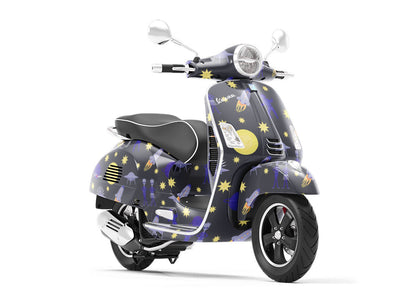 Interplanetary Honeymoon Science Fiction Vespa Scooter Wrap Film