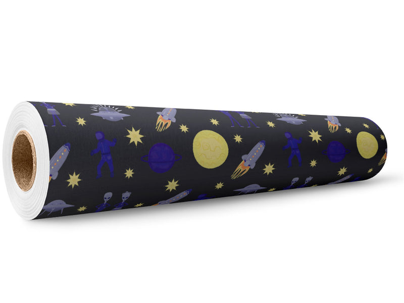 Interplanetary Honeymoon Science Fiction Wrap Film Wholesale Roll~Rwraps Series 914 Digitally Printed Vinyl Roll~5