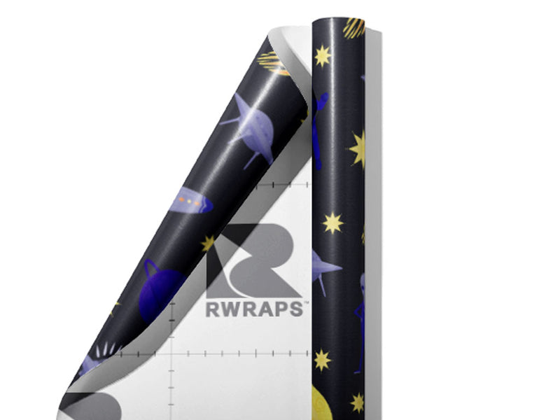 Interplanetary Honeymoon Science Fiction Wrap Film Sheets~Rwraps Series 914 Interplanetary Honeymoon Science Fiction Scrolled Sheet~3