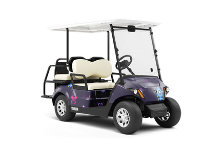 Interplanetary Rockets Gaming Wrapped Golf Cart