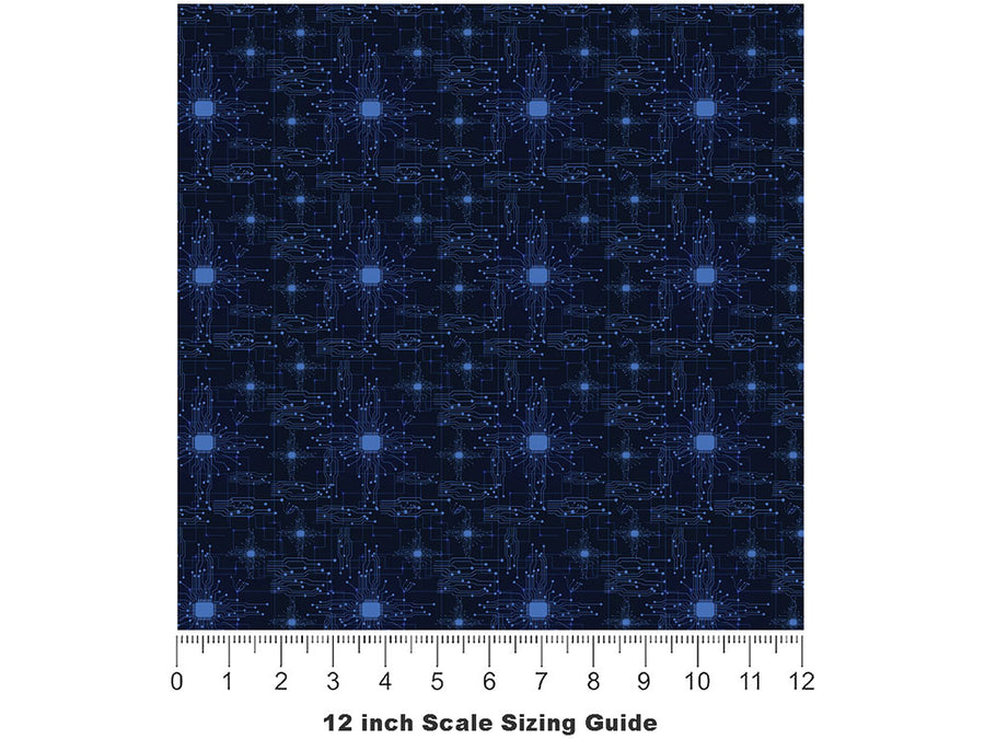 Invasive Reprogramming Science Fiction Vinyl Film Pattern Size 12 inch Scale~Rwraps Invasive Reprogramming Science Fiction Sizing Chart~2