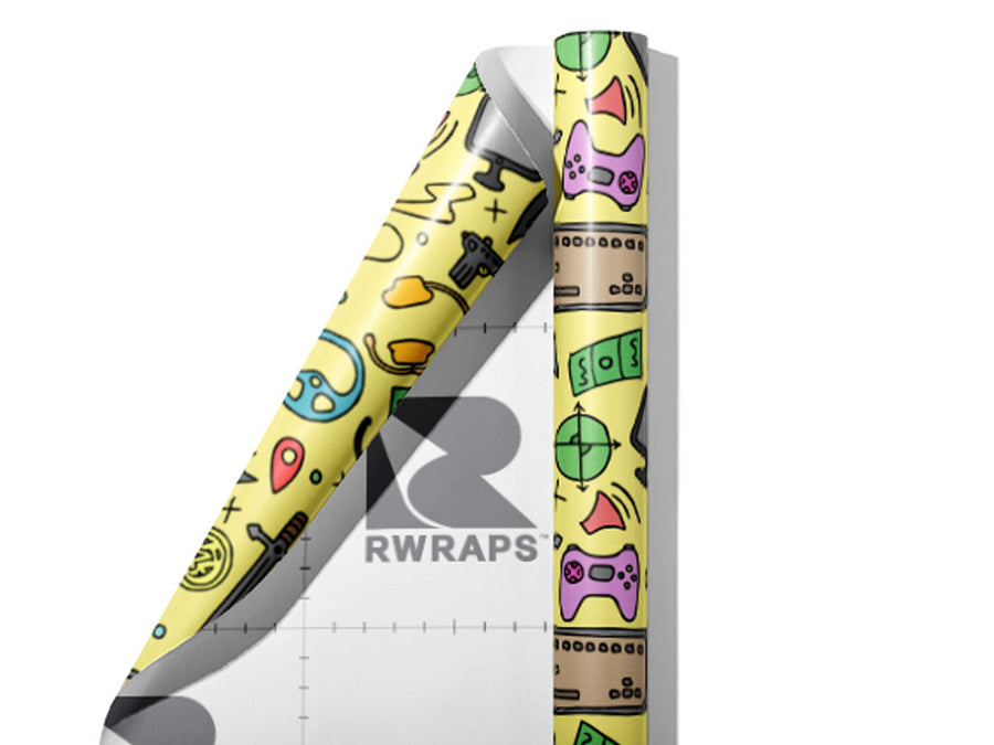 Inventory Check Gaming Wrap Film Sheets~Rwraps Series 914 Inventory Check Gaming Scrolled Sheet~3