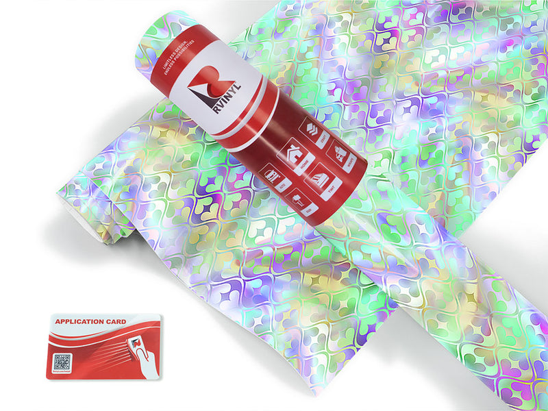 iridescent charm heart Craft Vinyl Roll