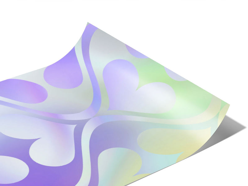 Iridescent Charm Heart Vinyl Wraps~Rwraps Series 914 Digitally Printed Vinyl Wrap~0