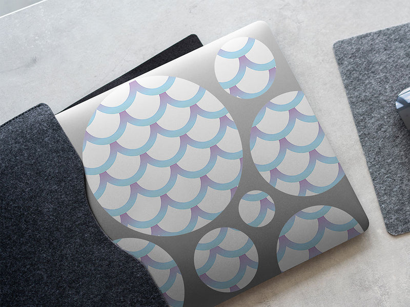iridescent scales fantasy DIY Laptop Stickers