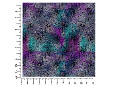 iridescent zentangle optical illusion 1ft x 1ft Craft Sheets