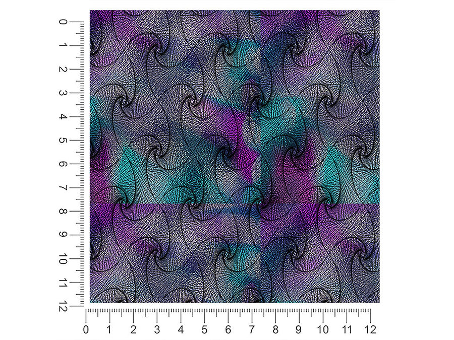 iridescent zentangle optical illusion 1ft x 1ft Craft Sheets
