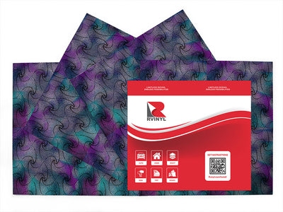 iridescent zentangle optical illusion Craft Vinyl Sheet Pack