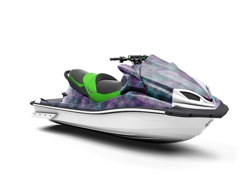 Iridescent Zentangle Optical Illusion Jet Ski Vinyl Customized Wrap