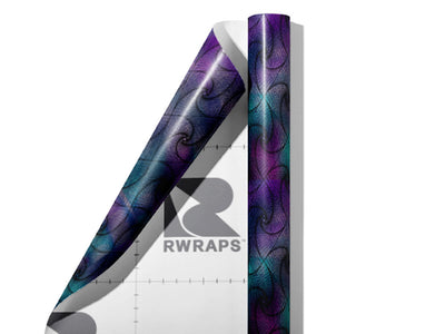 Iridescent Zentangle Optical Illusion Wrap Film Sheets~Rwraps Series 914 Iridescent Zentangle Optical Illusion Scrolled Sheet~3